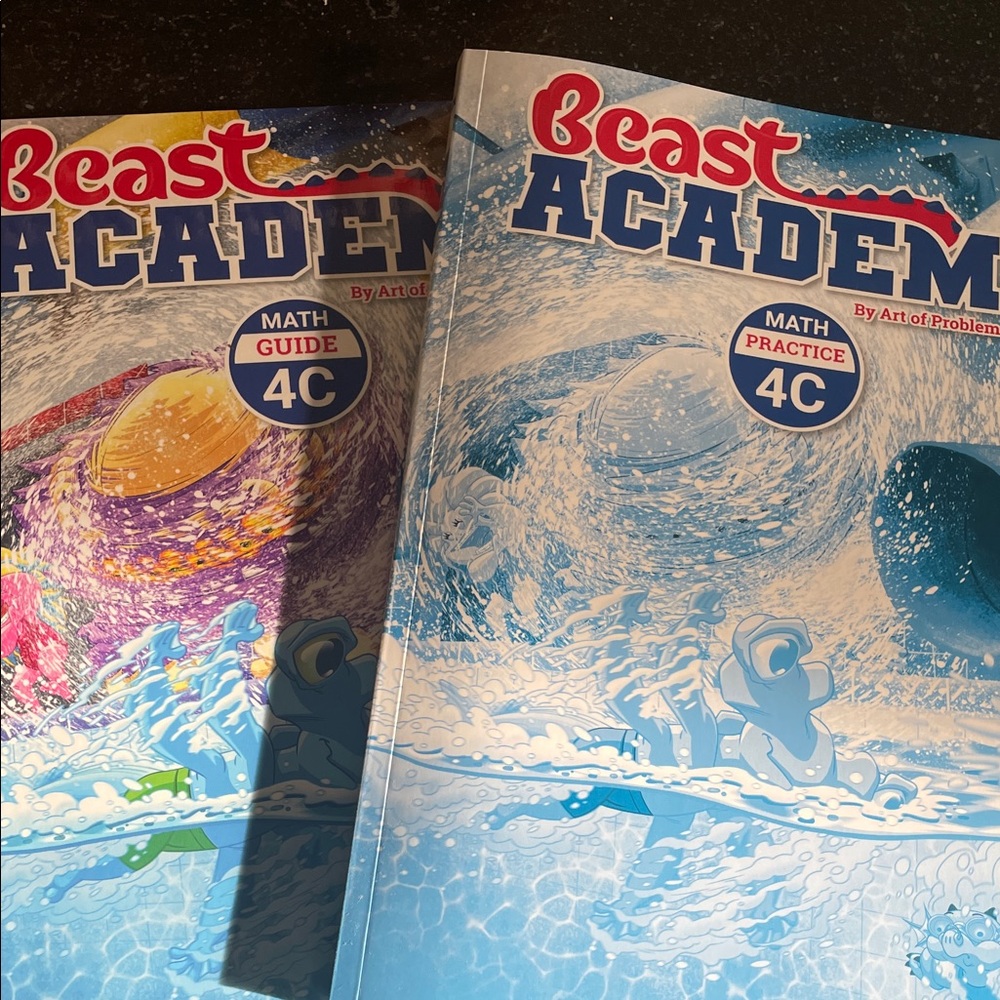 Beast Academy Level 4 C Guide and Practice book set